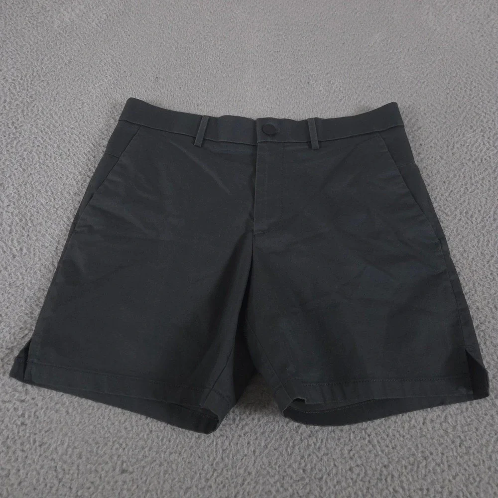 Banana Republic Shorts Mens 32 Grey Aiden Slim Fit Performance Chino Side Vent